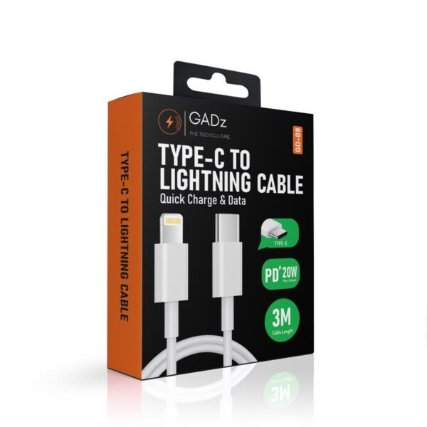 Gadz Type C to Lightning - 3 M TPE - Image 5