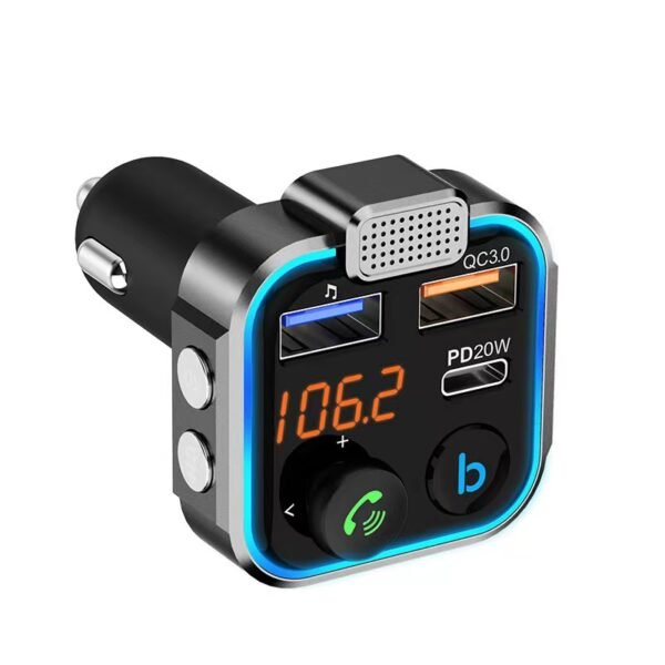 FM Car Charger PD20W + QC 3.0 - Image 3