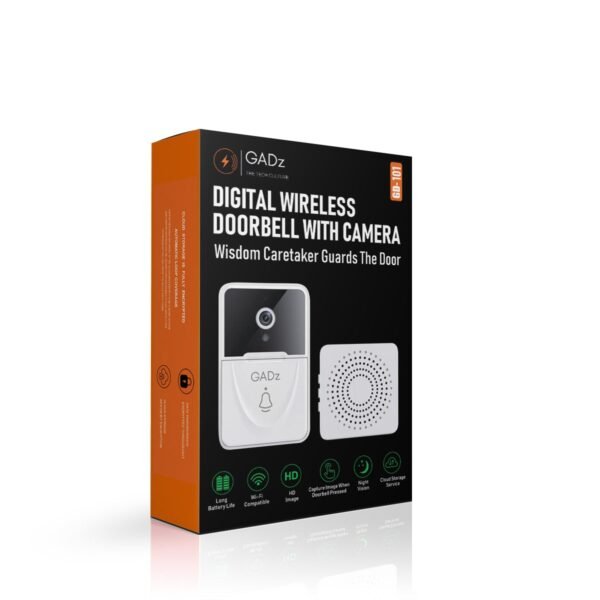 Gadz Digital Wireless Doorbell with Camera - Image 8