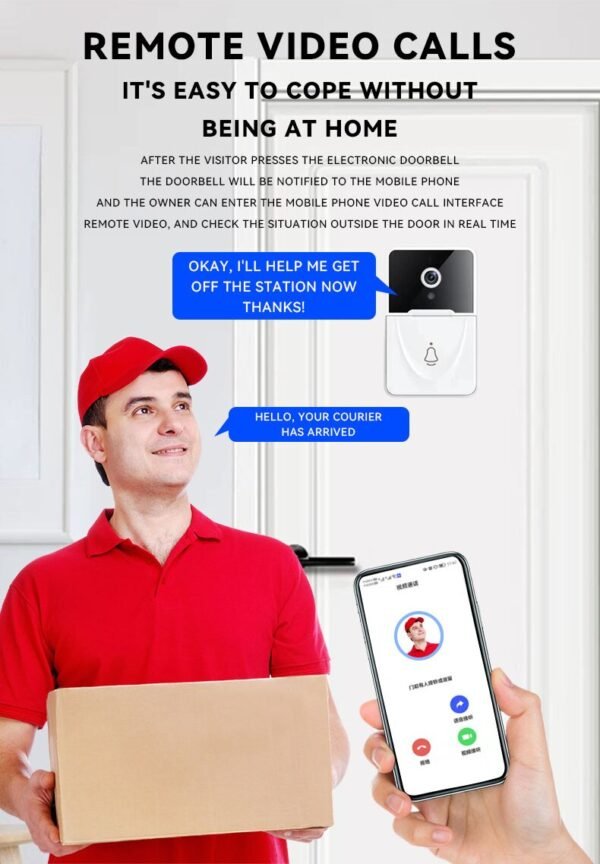 Gadz Digital Wireless Doorbell with Camera - Image 6