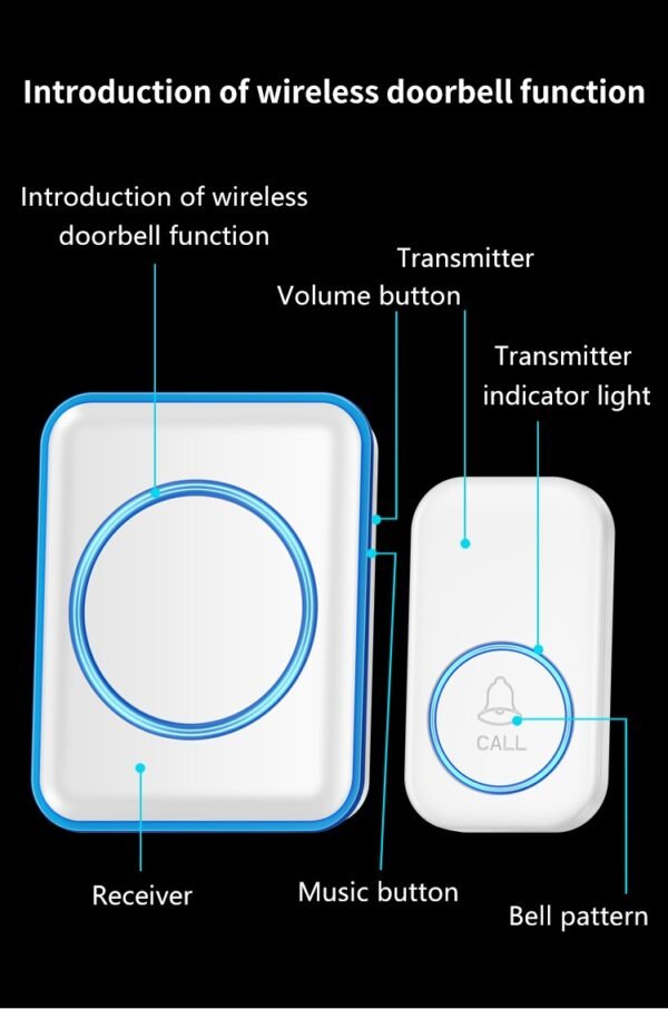 Gadz Digital Wireless Doorbell - Image 3