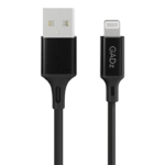 "Set of braided charging cables in black, red, and blue for multi-device compatibility." "Pack of 3 durable braided USB Type-C cables for fast charging and data sync." "Variety of premium braided cables with strong nylon covering in assorted colors."