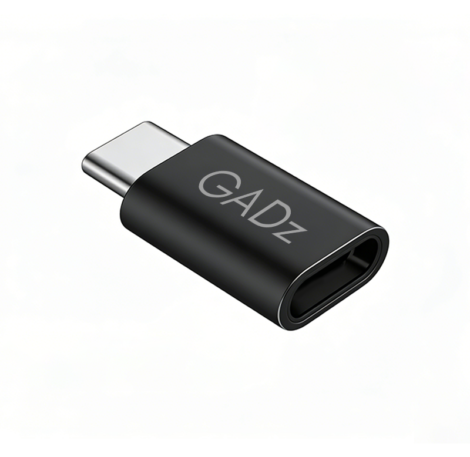 GADZ Type-C to Lightning OTG adapter for iPhone fast data transfer and charging